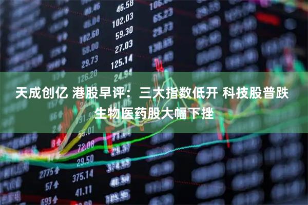 天成创亿 港股早评：三大指数低开 科技股普跌 生物医药股大幅下挫