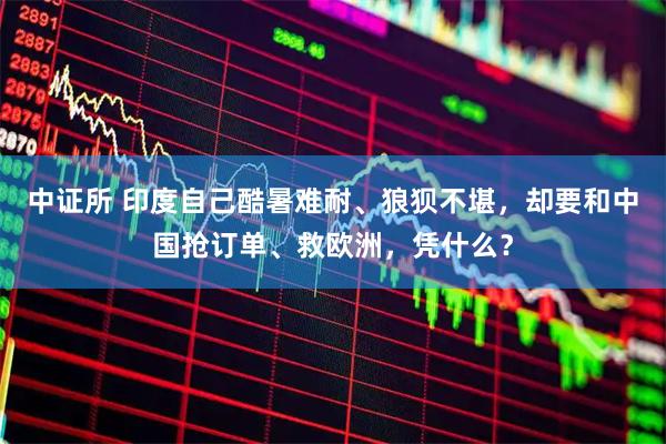 中证所 印度自己酷暑难耐、狼狈不堪，却要和中国抢订单、救欧洲，凭什么？